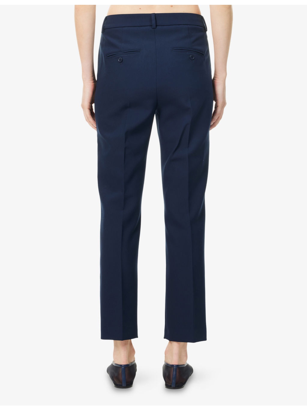 Freda Crop-Leg Stretch-Woven Trousers - 4