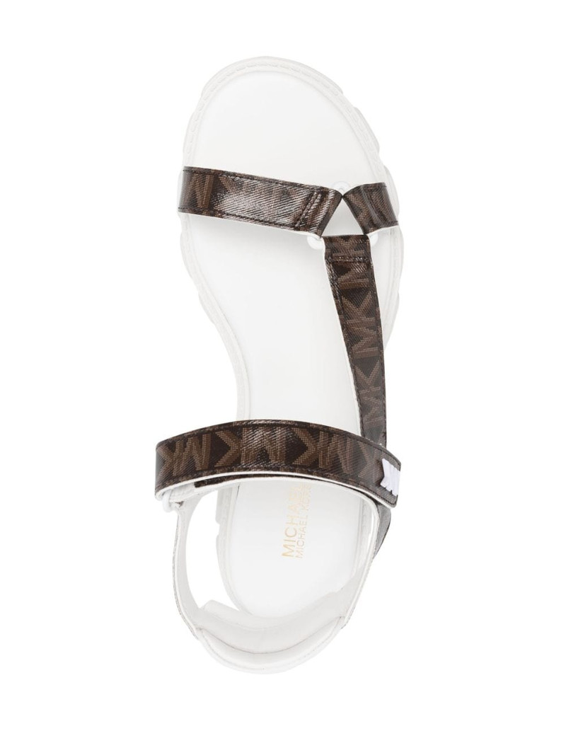 monogram-print leather sandals 4