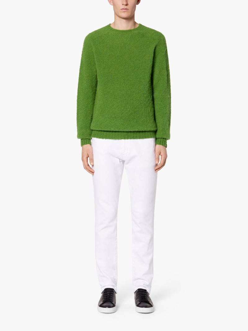Mackintosh HUTCHINS GREEN WOOL CREW NECK SWEATER outlook
