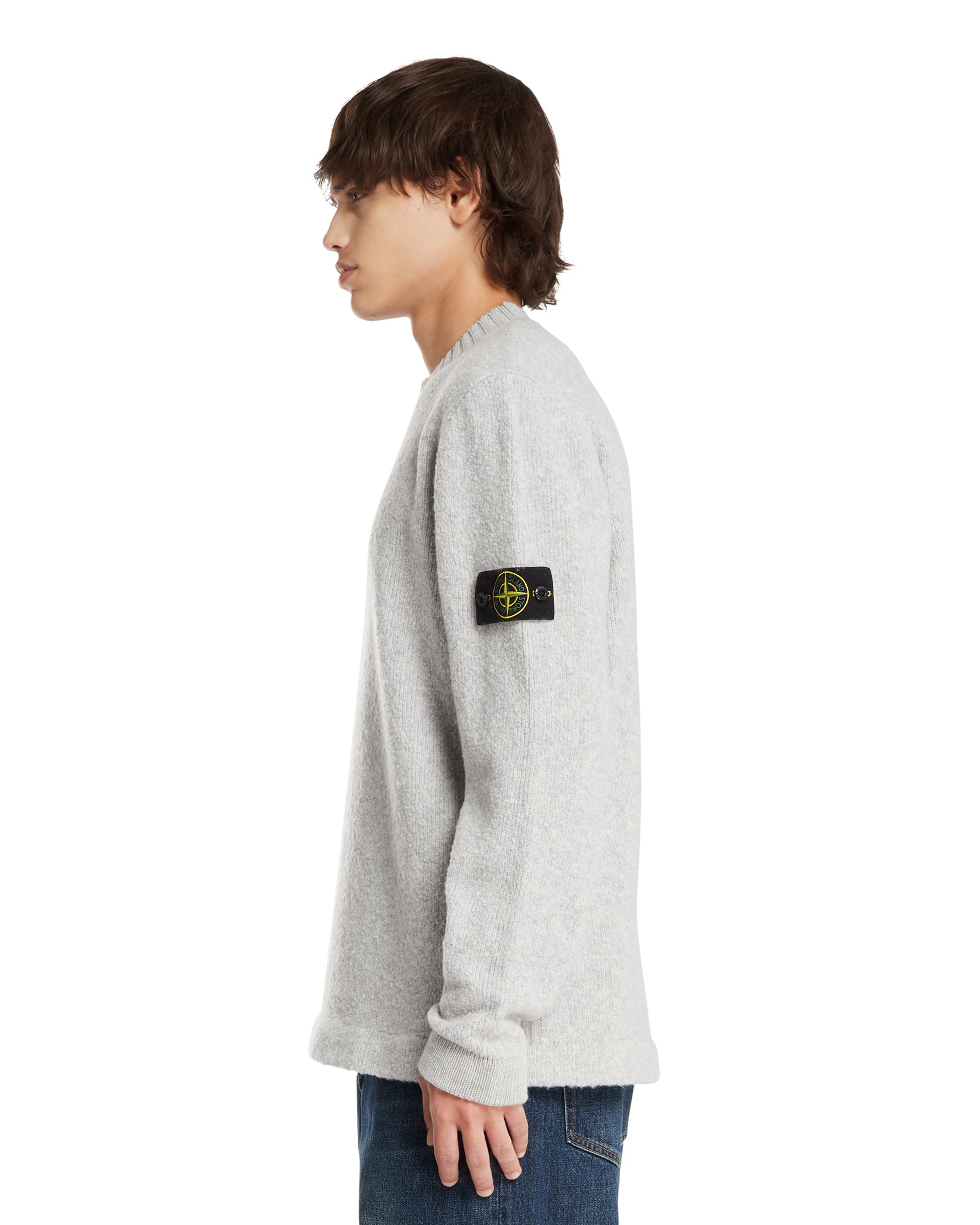 Gray Wool Crewneck Sweater - 5