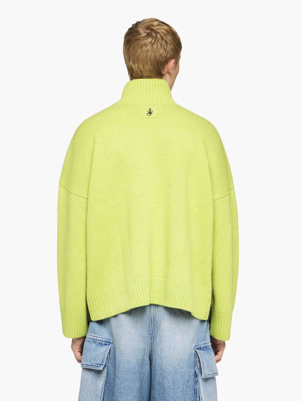 DUAL TONE - PATCH POCKET TURTLENECK SWEATER - 3