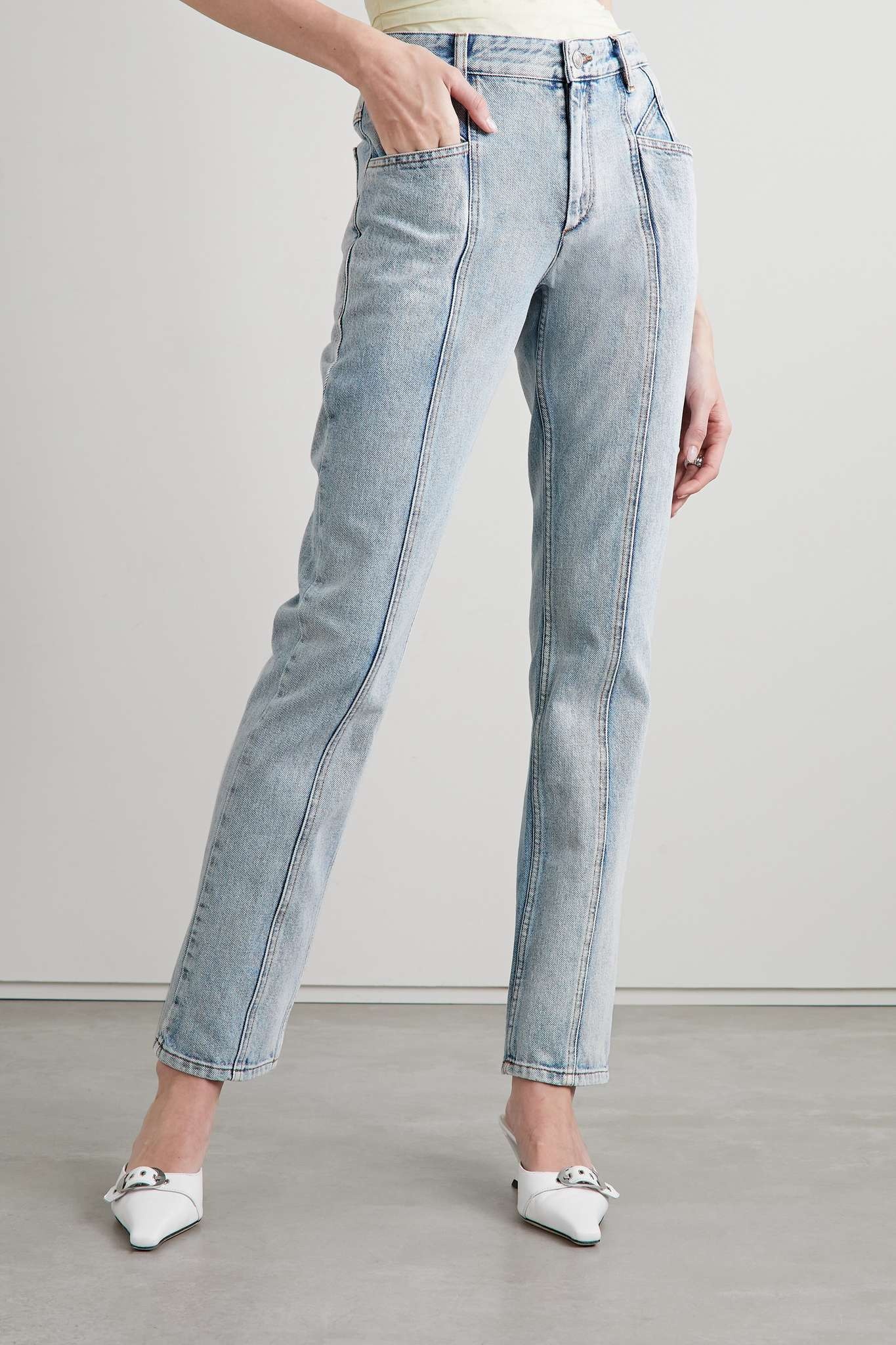 Laora mid-rise slim-leg jeans - 3