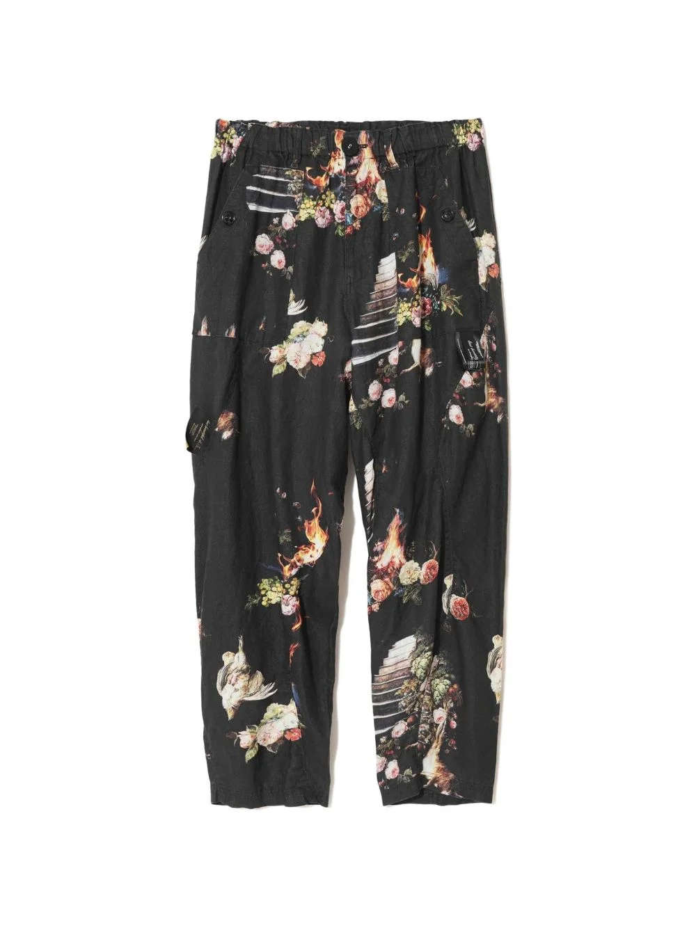 graphic-print trousers - 1