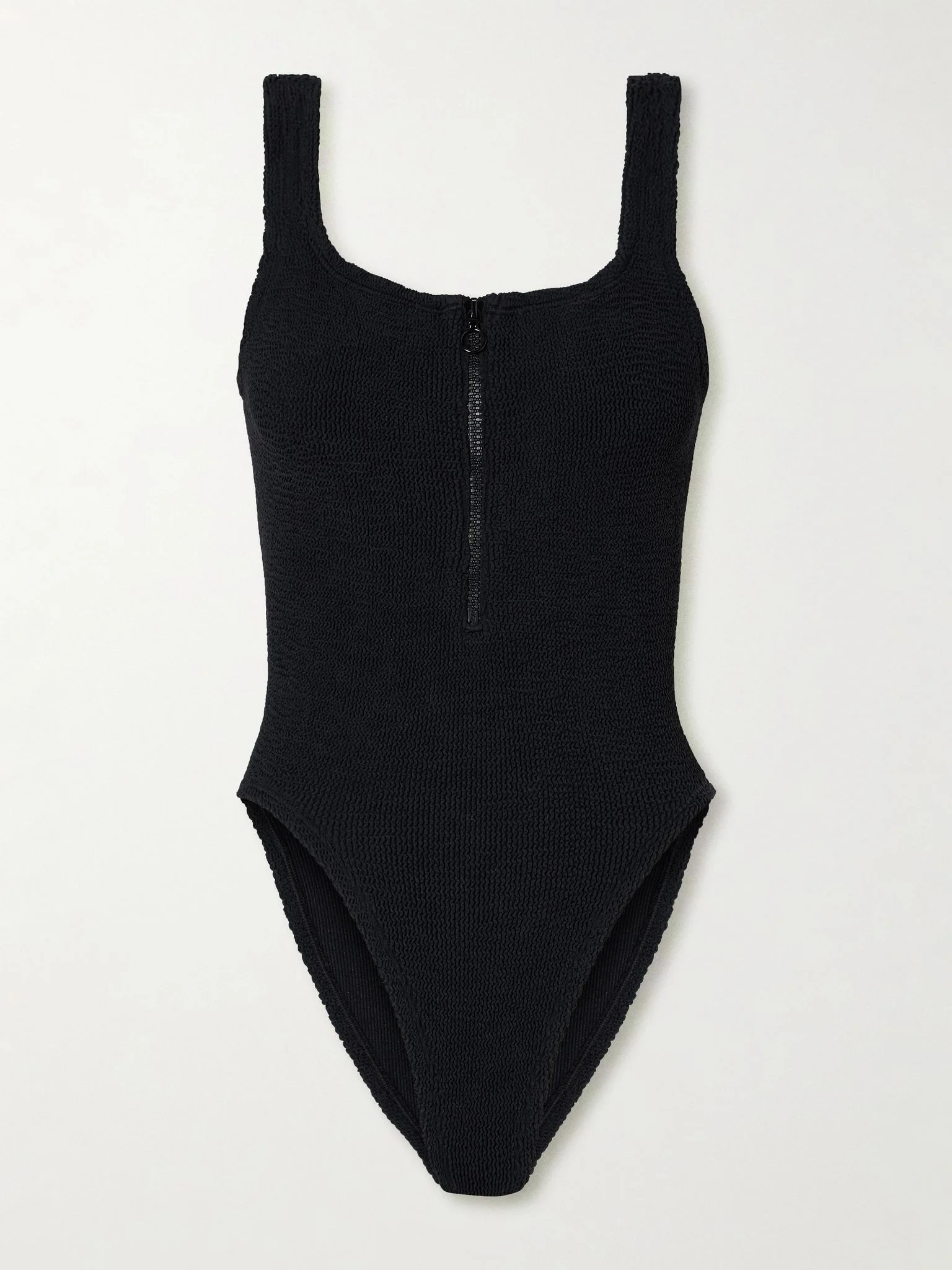 Dallas seersucker swimsuit Black - 1