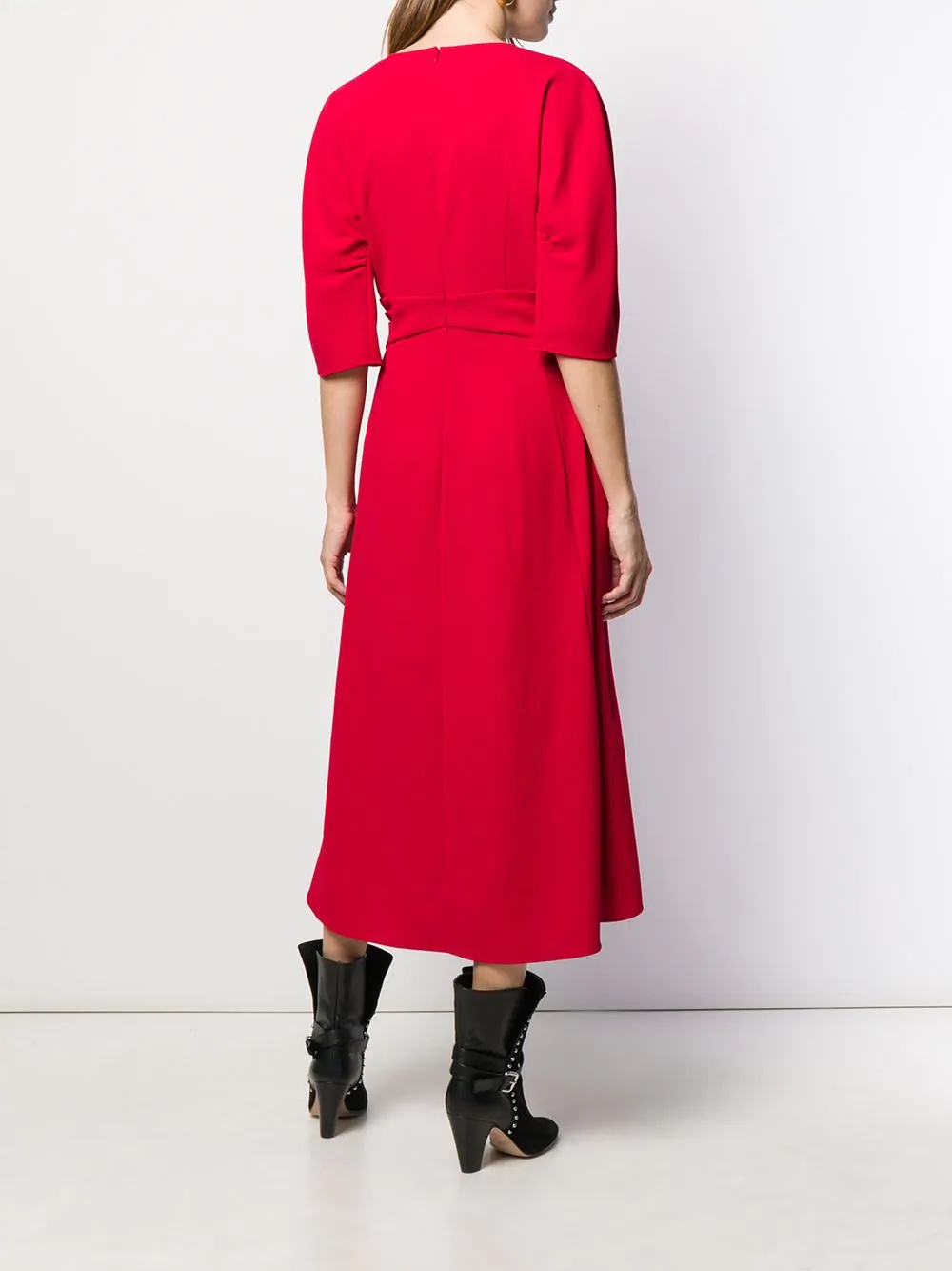 ruched midi dress - 4