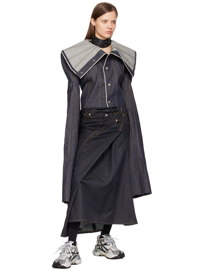 Junya Watanabe Indigo Cropped Denim Jacket outlook