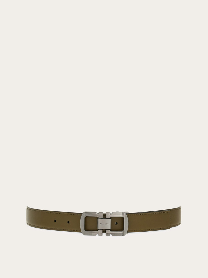 Reversible and adjustable Gancini belt 1