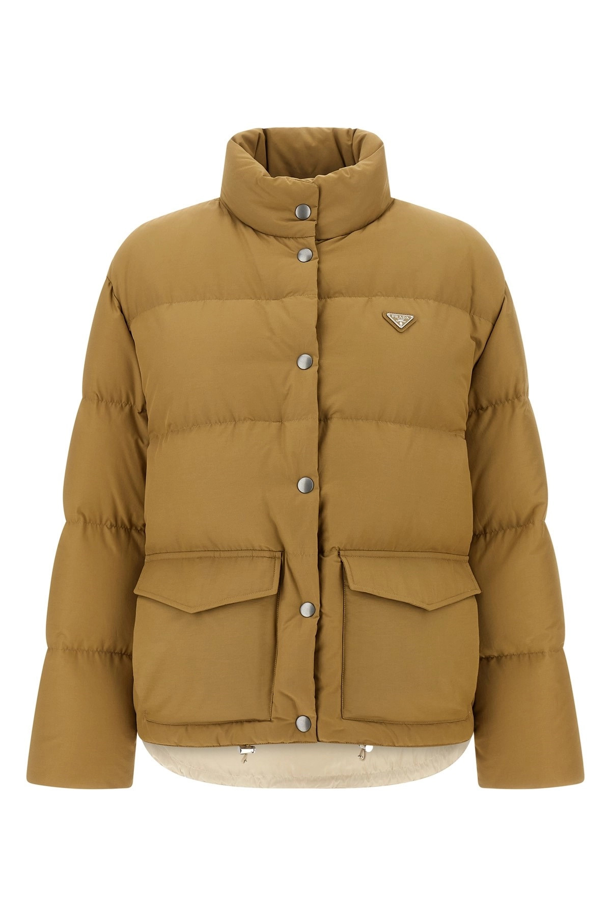 Triangle logo down jacket - 1
