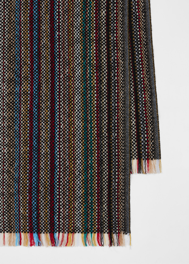 Paul Smith 'Signature Stripe' Merino Wool Scarf outlook