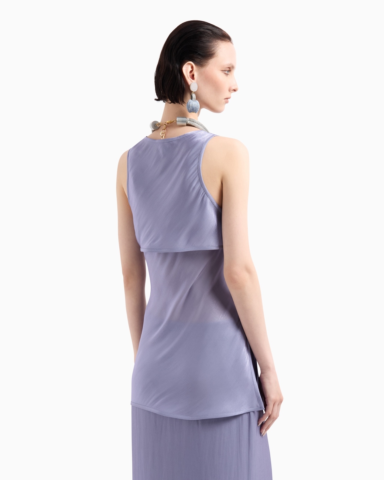 SHINY FABRIC TOP - 2