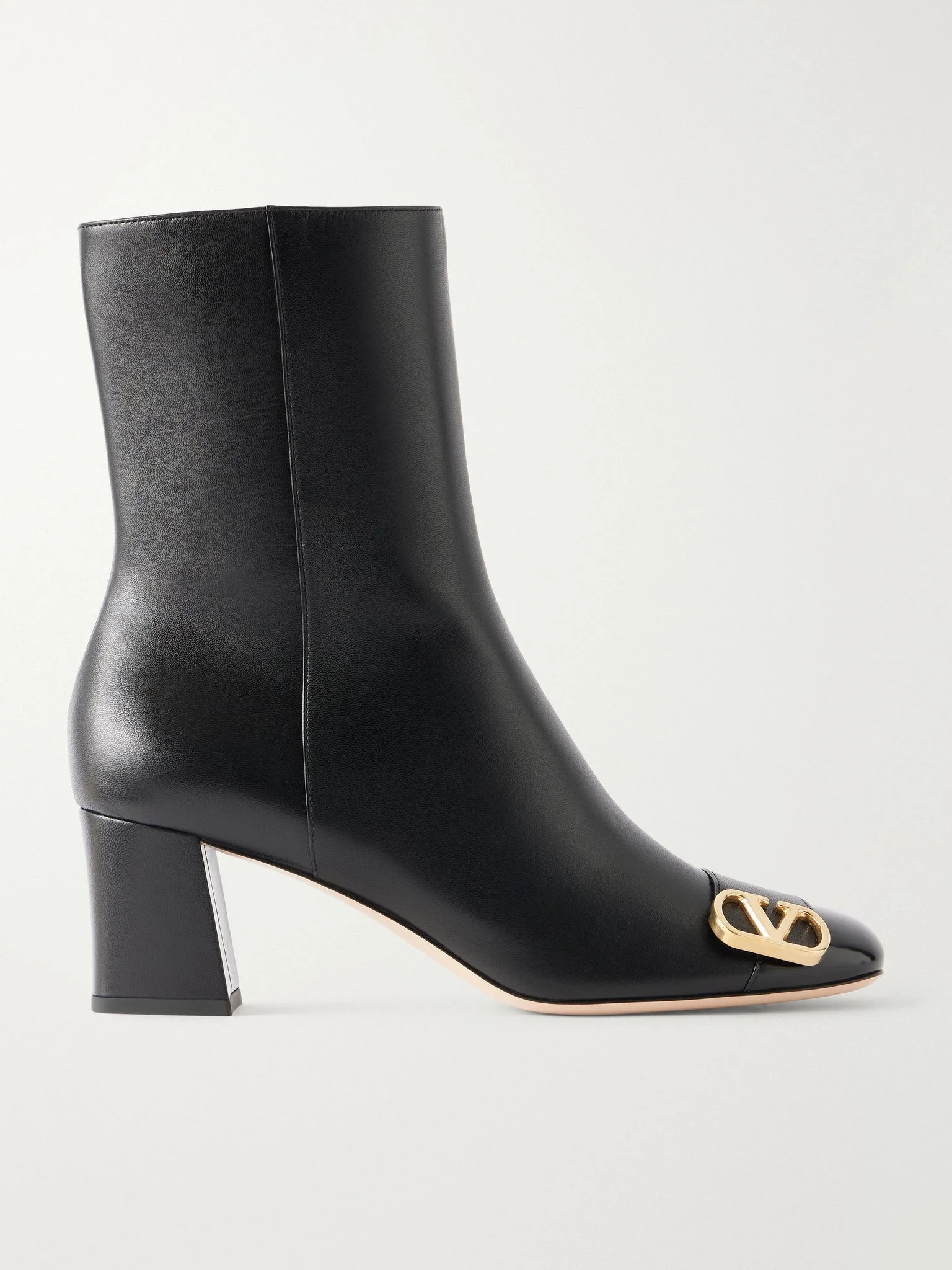Veeside 60 VLogo-embellished leather ankle boots Black - 1