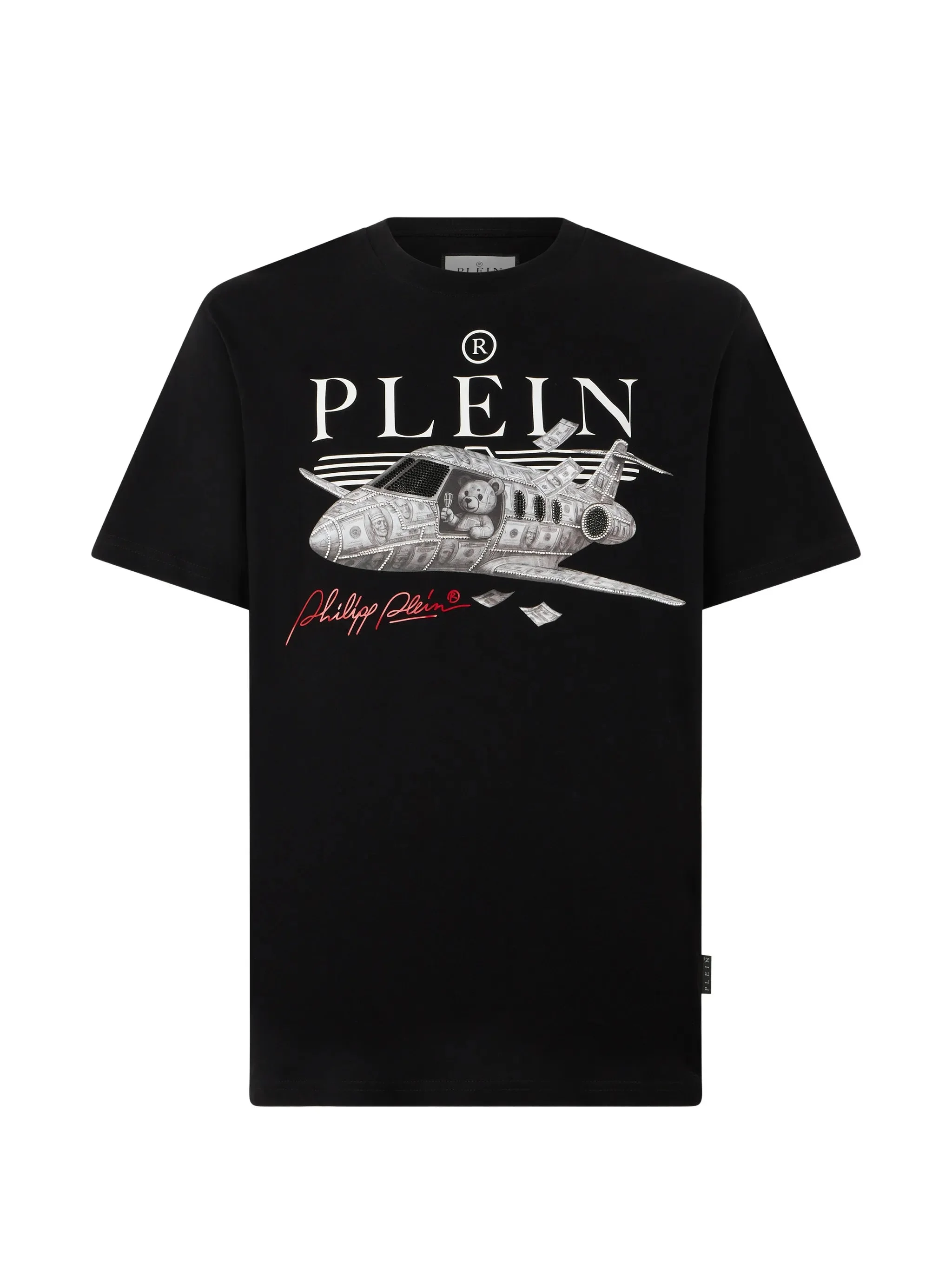 Philipp Plein Round-neck T-shirt Teddy Plane Stones - 1
