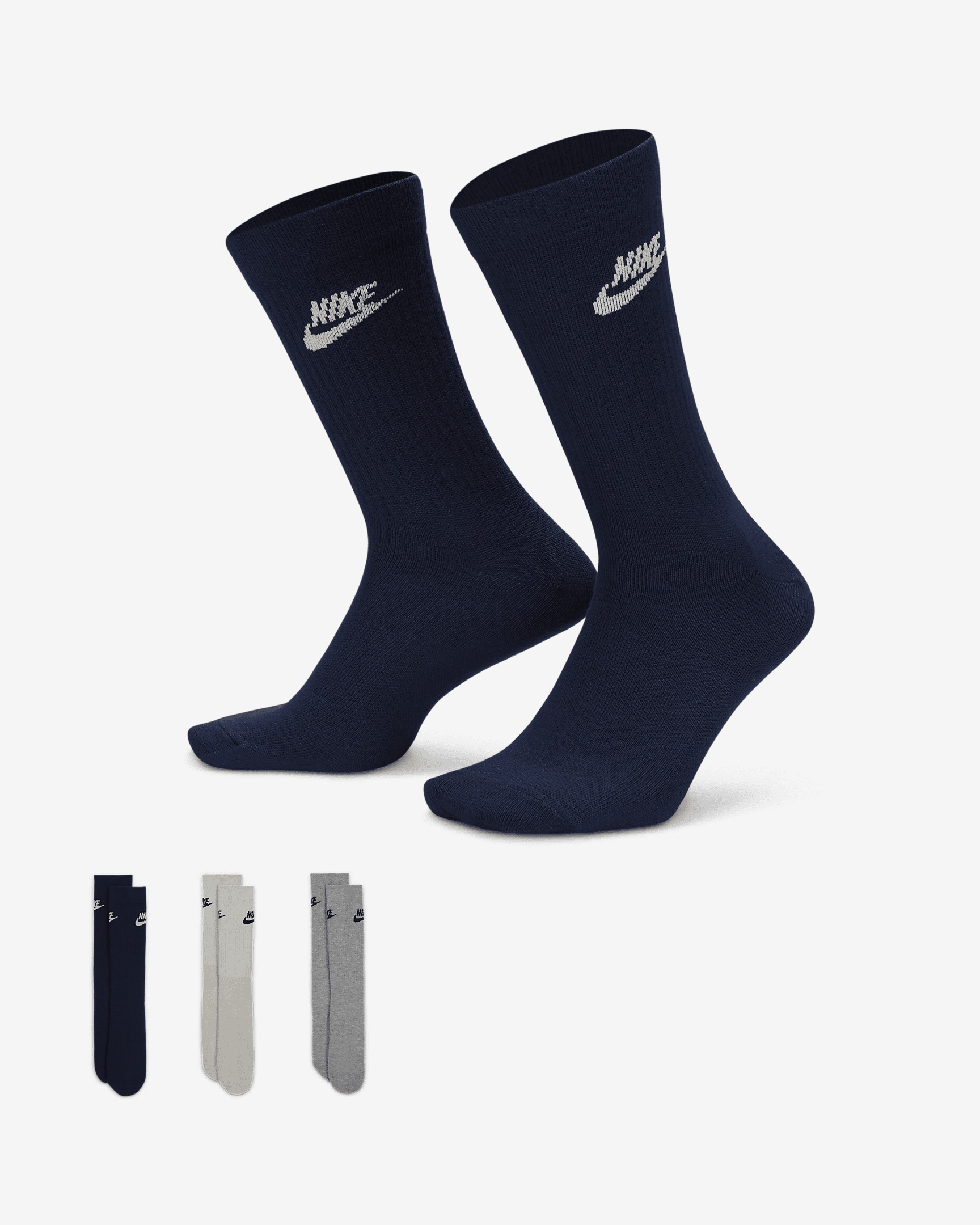 Nike Sportswear Everyday Essential Crew Socks (3 Pairs) - 1