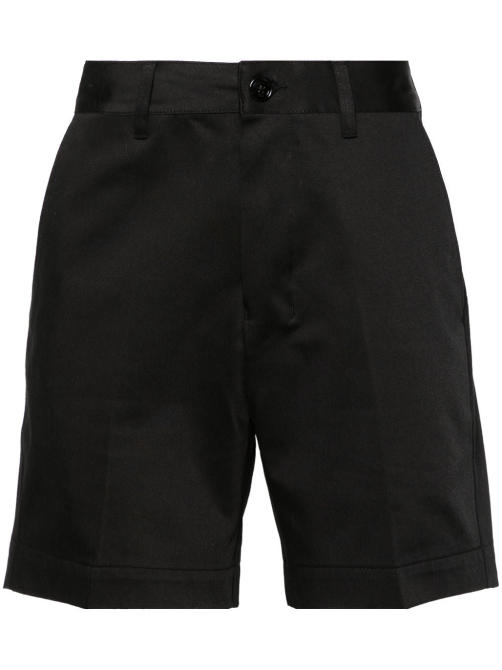 mid-rise cotton bermuda shorts - 1