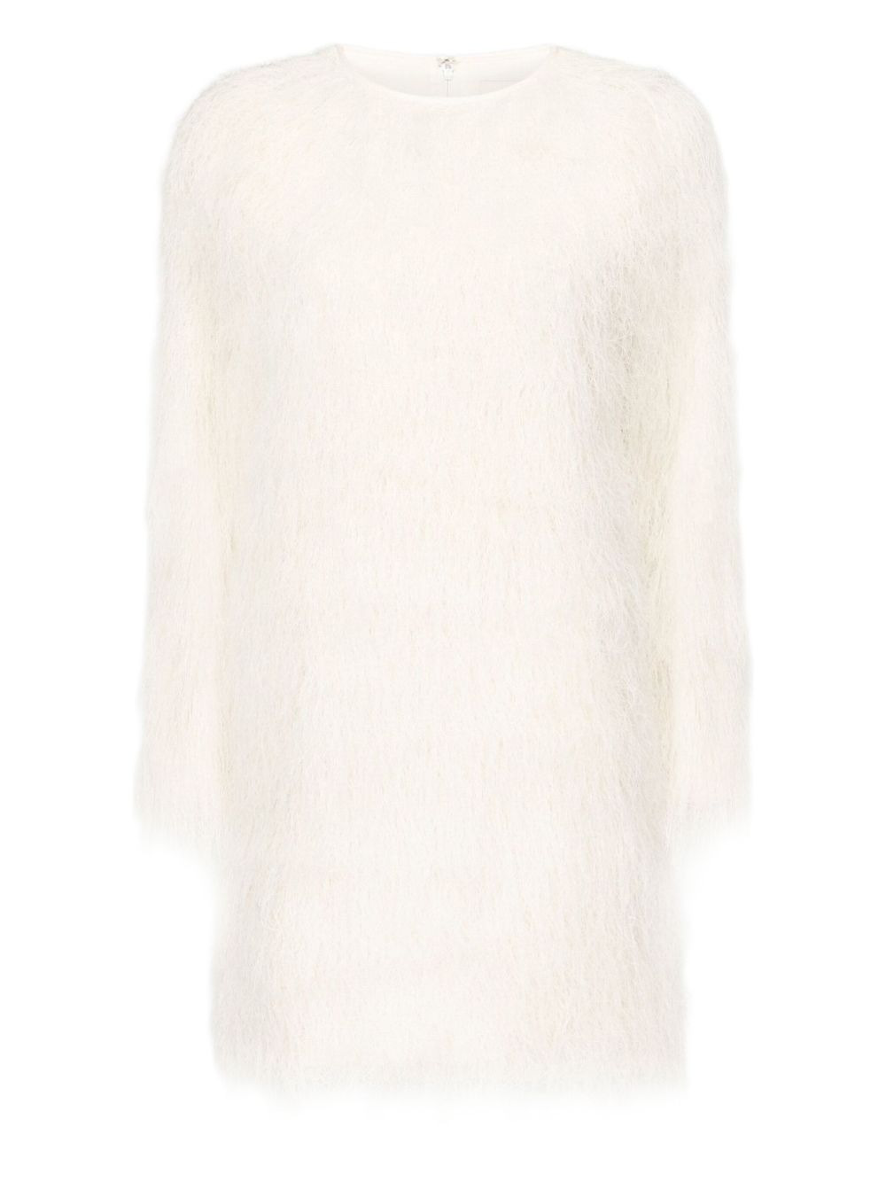 Tina fringe long-sleeve mini dress - 1
