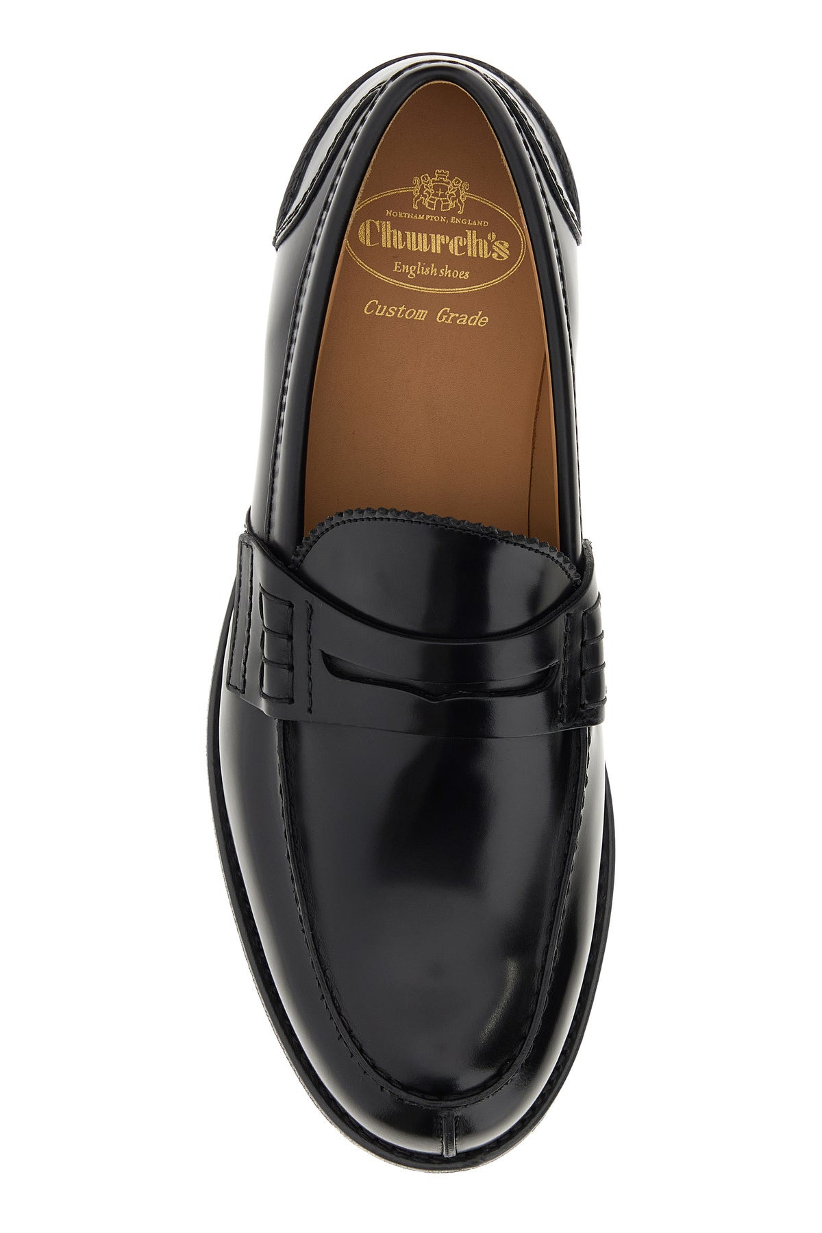 Black leather Pembrey loafers - 4