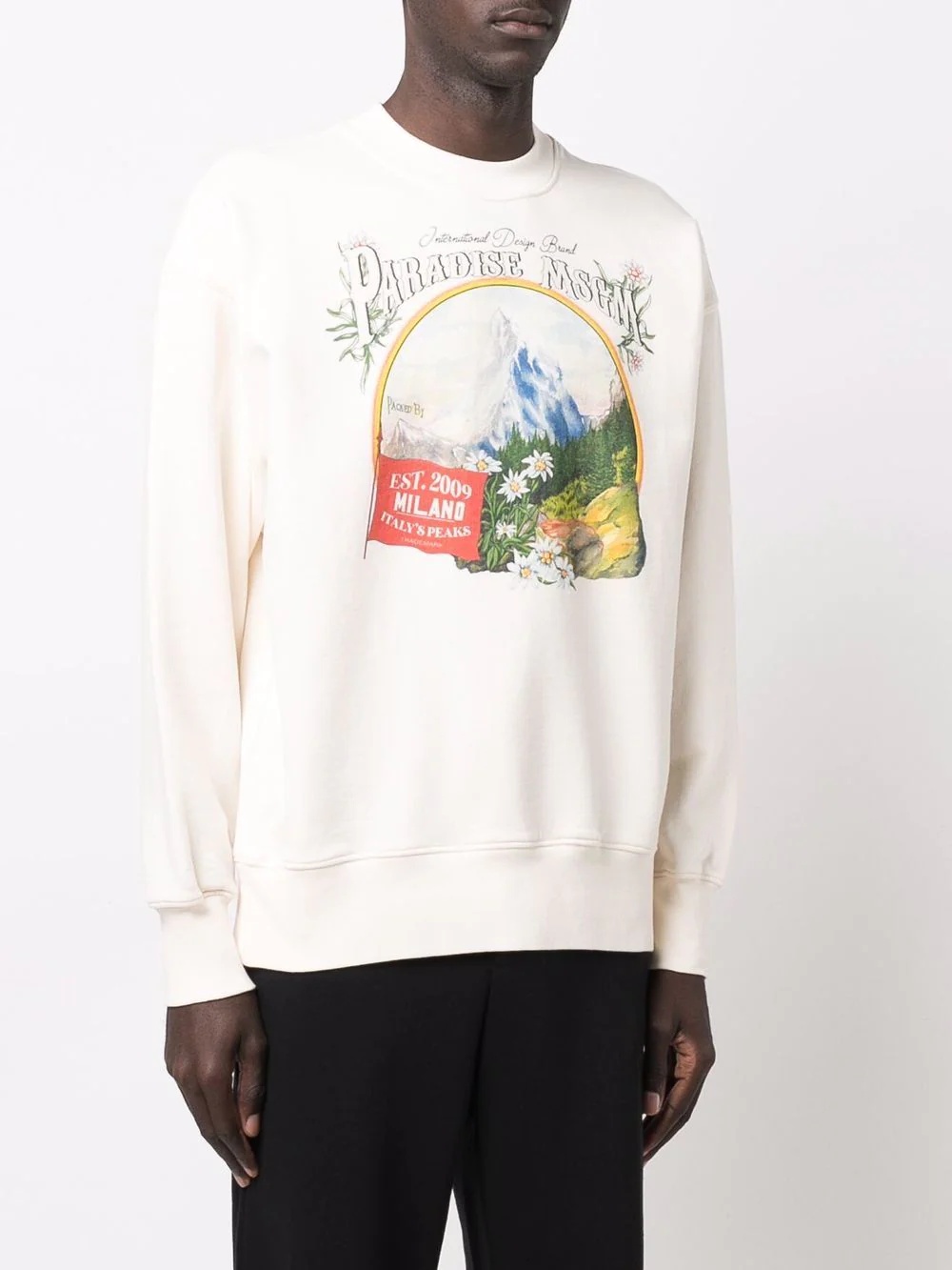 graphic-print cotton sweatshirt - 3