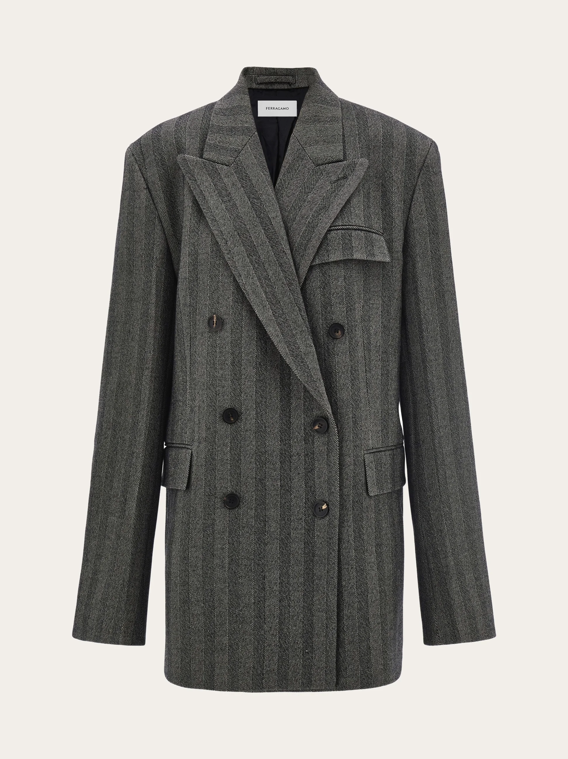 Oversize double breasted blazer - 1