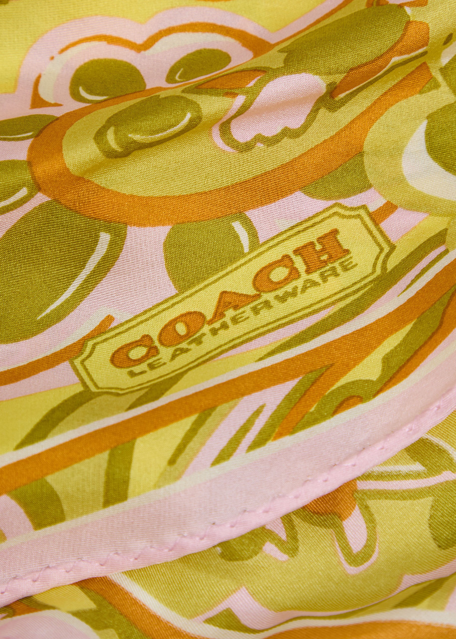 Coach Andrea Patterned Silk Triangle Scarf - 3