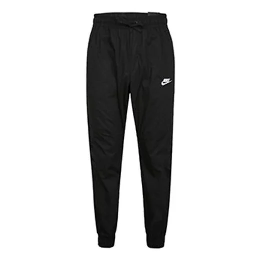 Nike Sportswear Solid Color Sports Woven Long Pants Black 928001-010 - 1