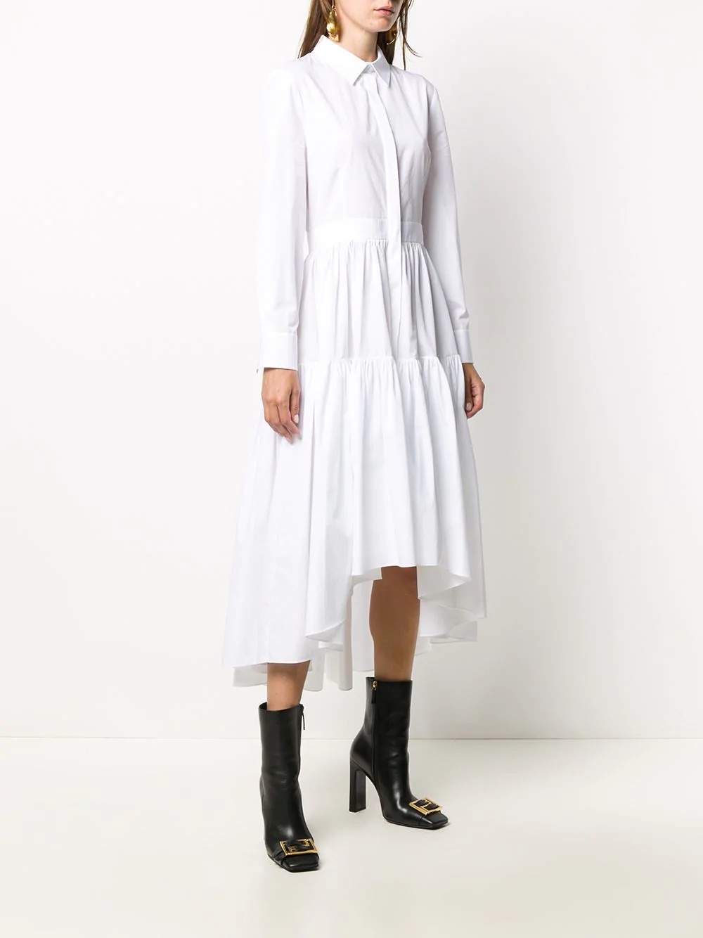 cotton shirt dress - 3