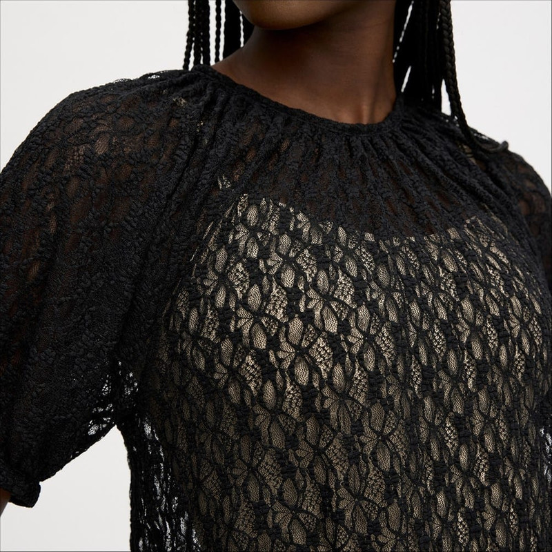 Stretch Lace Short Sleeve Top 6