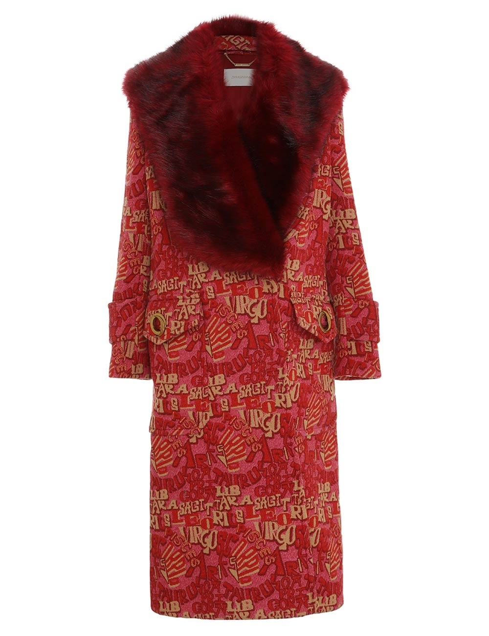 KALEIDOSCOPE FAUX FUR COAT - 1