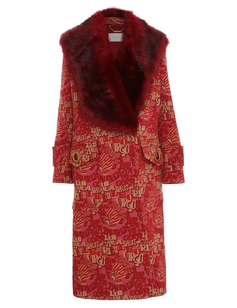 KALEIDOSCOPE FAUX FUR COAT 1