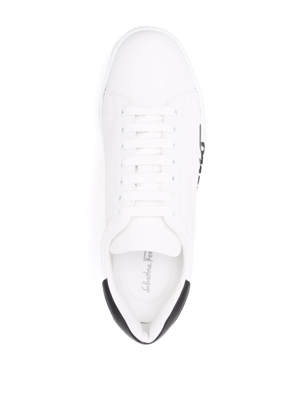 logo-print low-top sneakers - 4