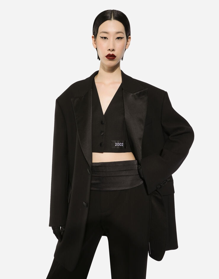 Cropped woolen gilet - 9