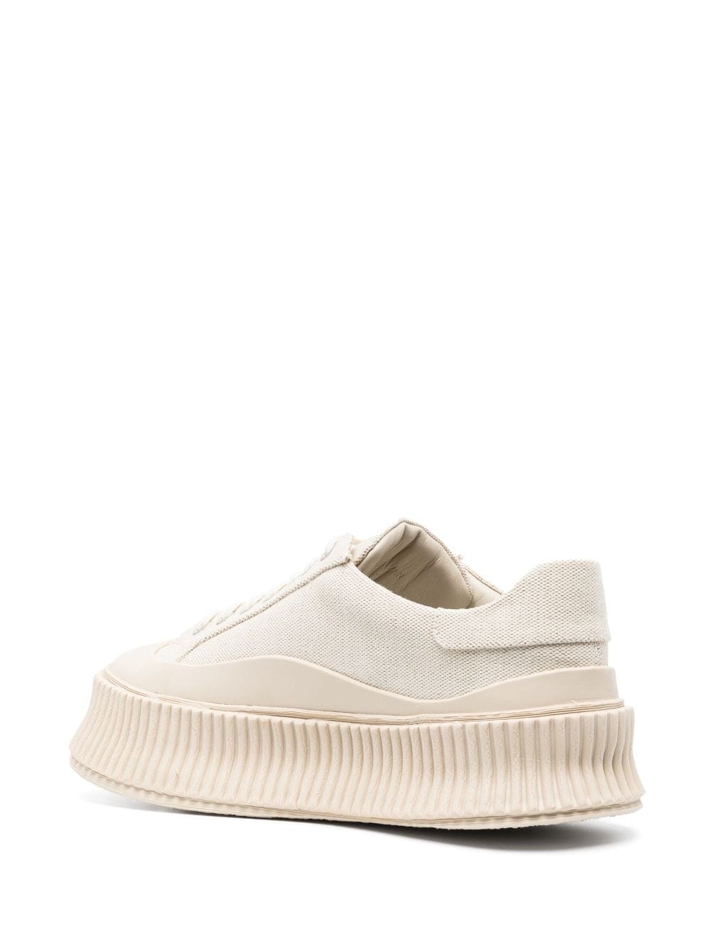 low-top leather sneakers - 3