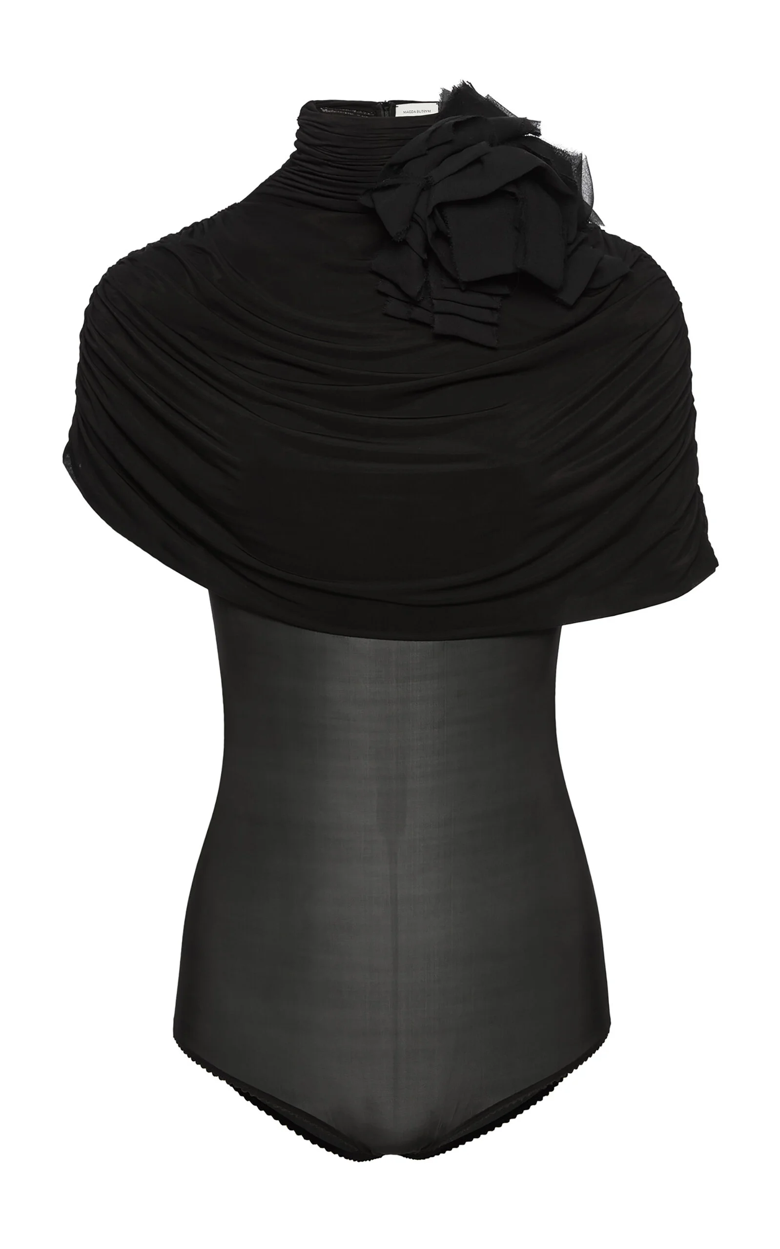 Floral Applique Bodysuit black - 1