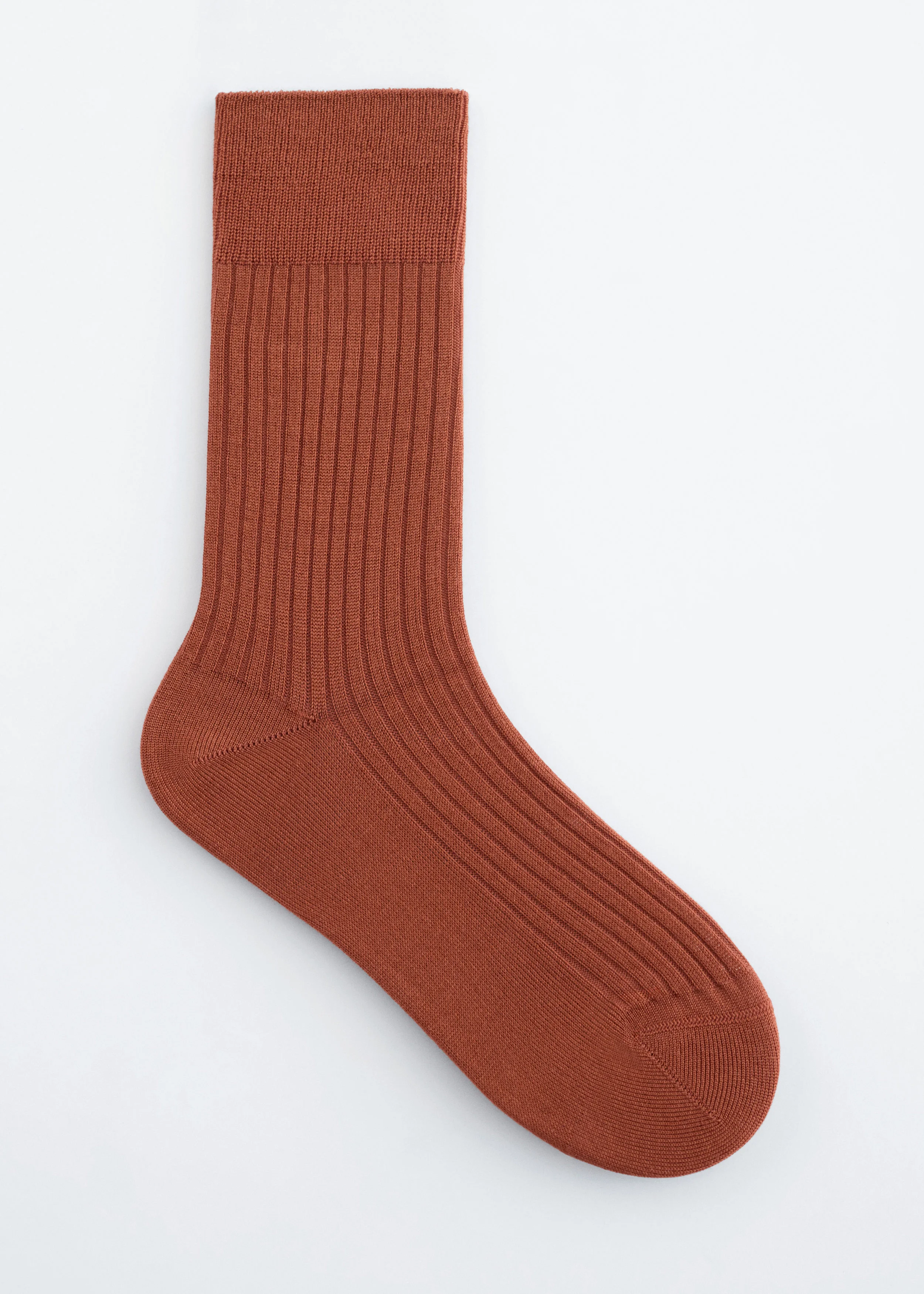 Ribbed Silk Socks - 1