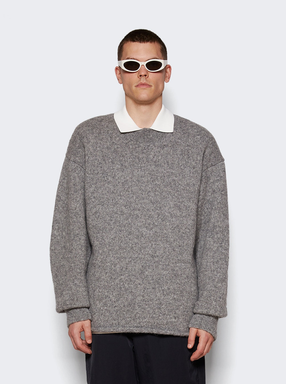 Le Pull Logo Sweater Grey - 3
