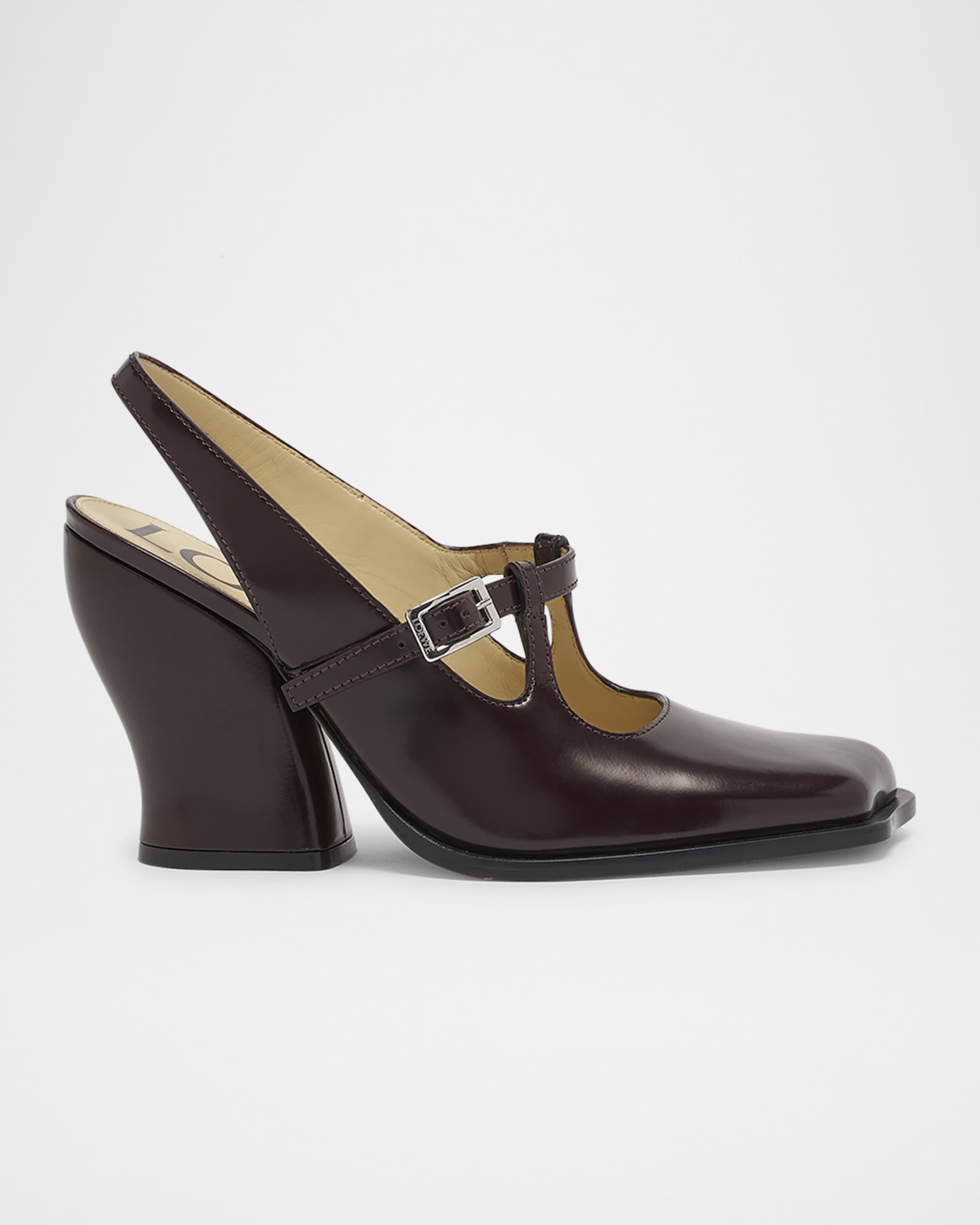 Onda Leather Mary Jane Slingback Pumps - 1