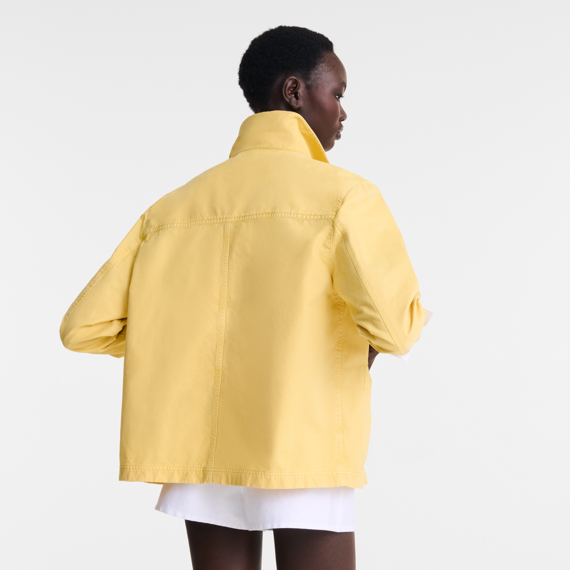 Jacket Yellow Chick - Overdyed cotton - 3