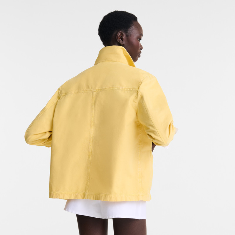 Longchamp Jacket Yellow Chick - Overdyed cotton outlook