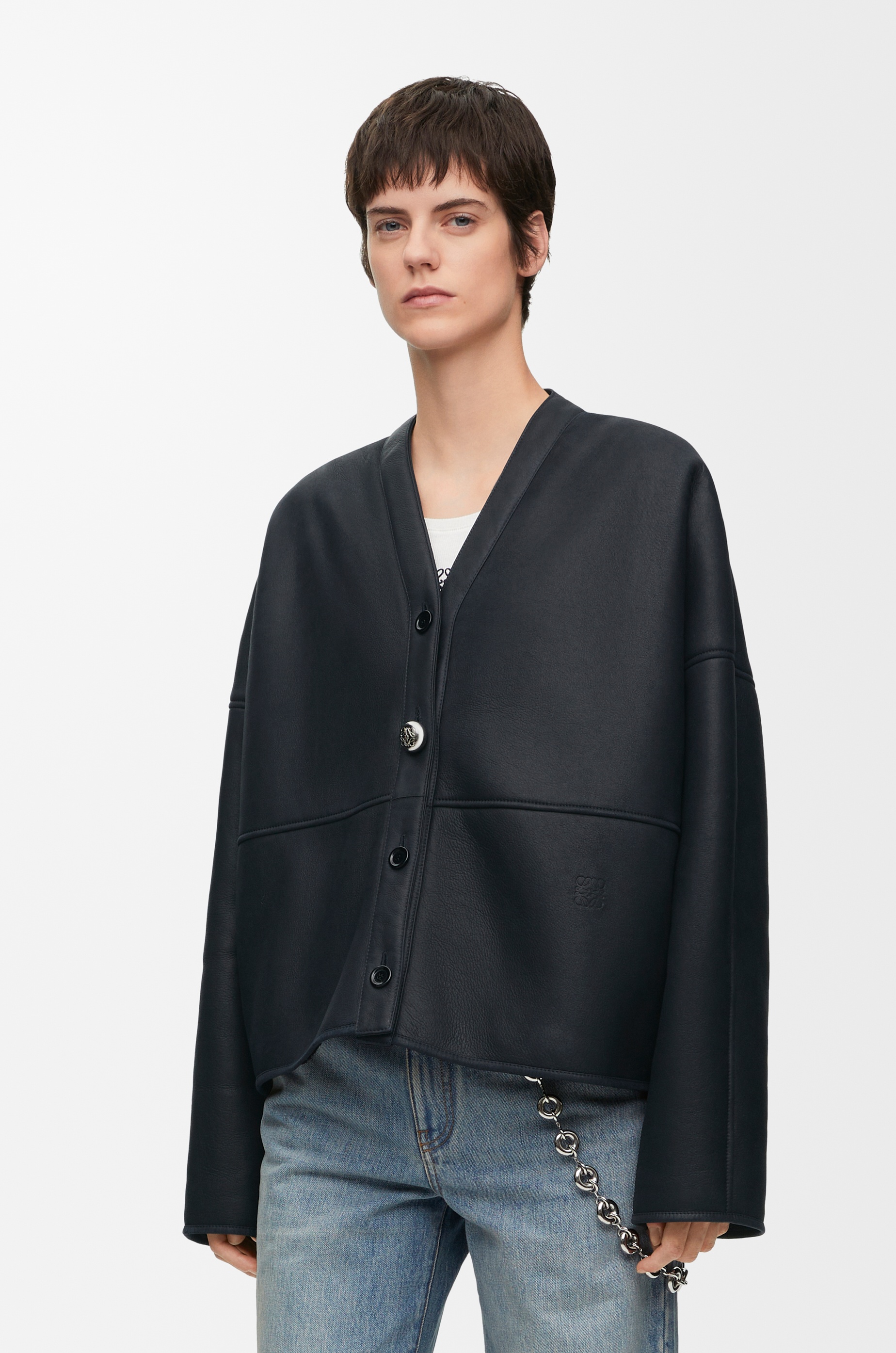 Cardigan in shearling - 3