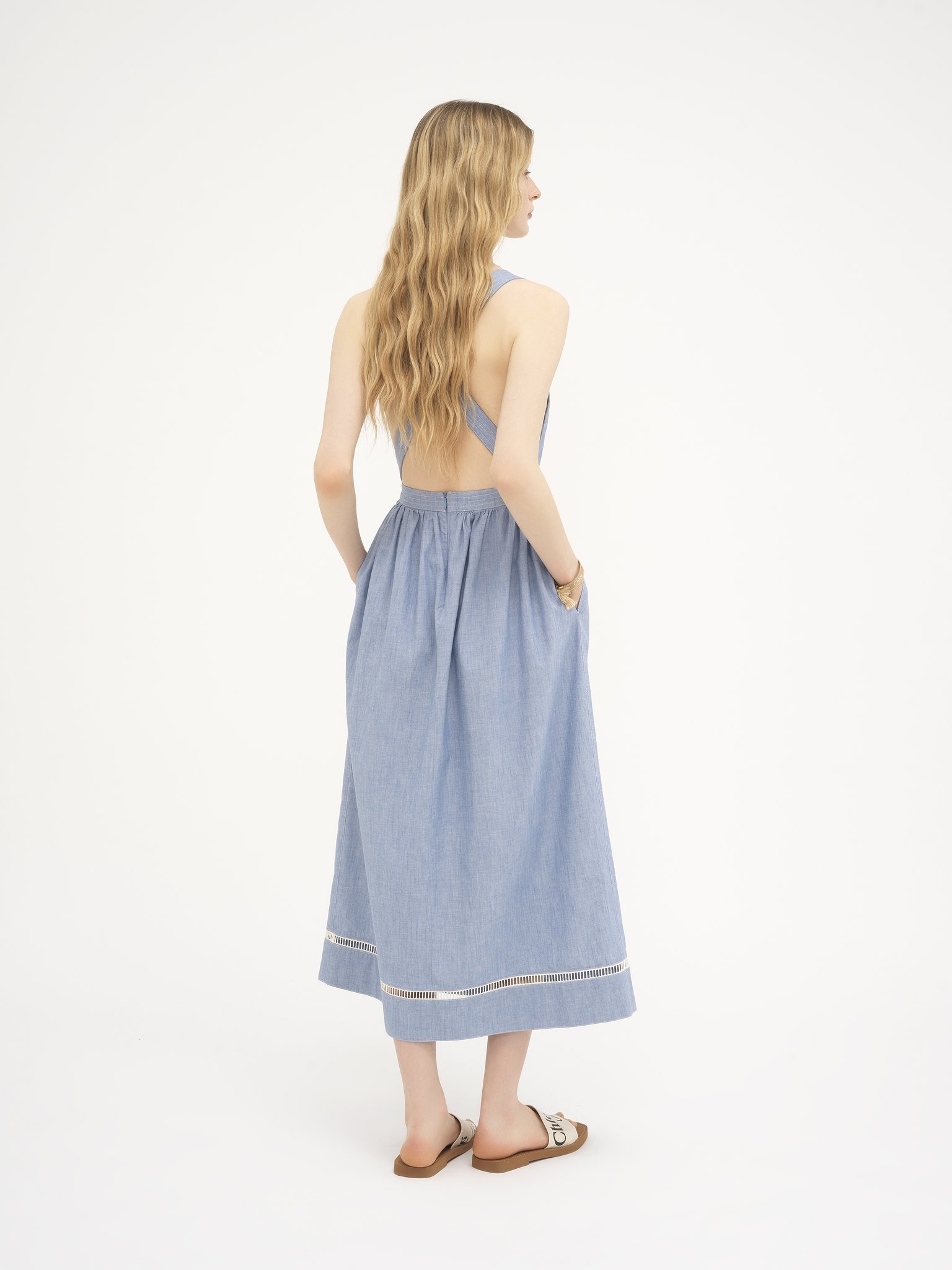 BACKLESS LONG DRESS - 4