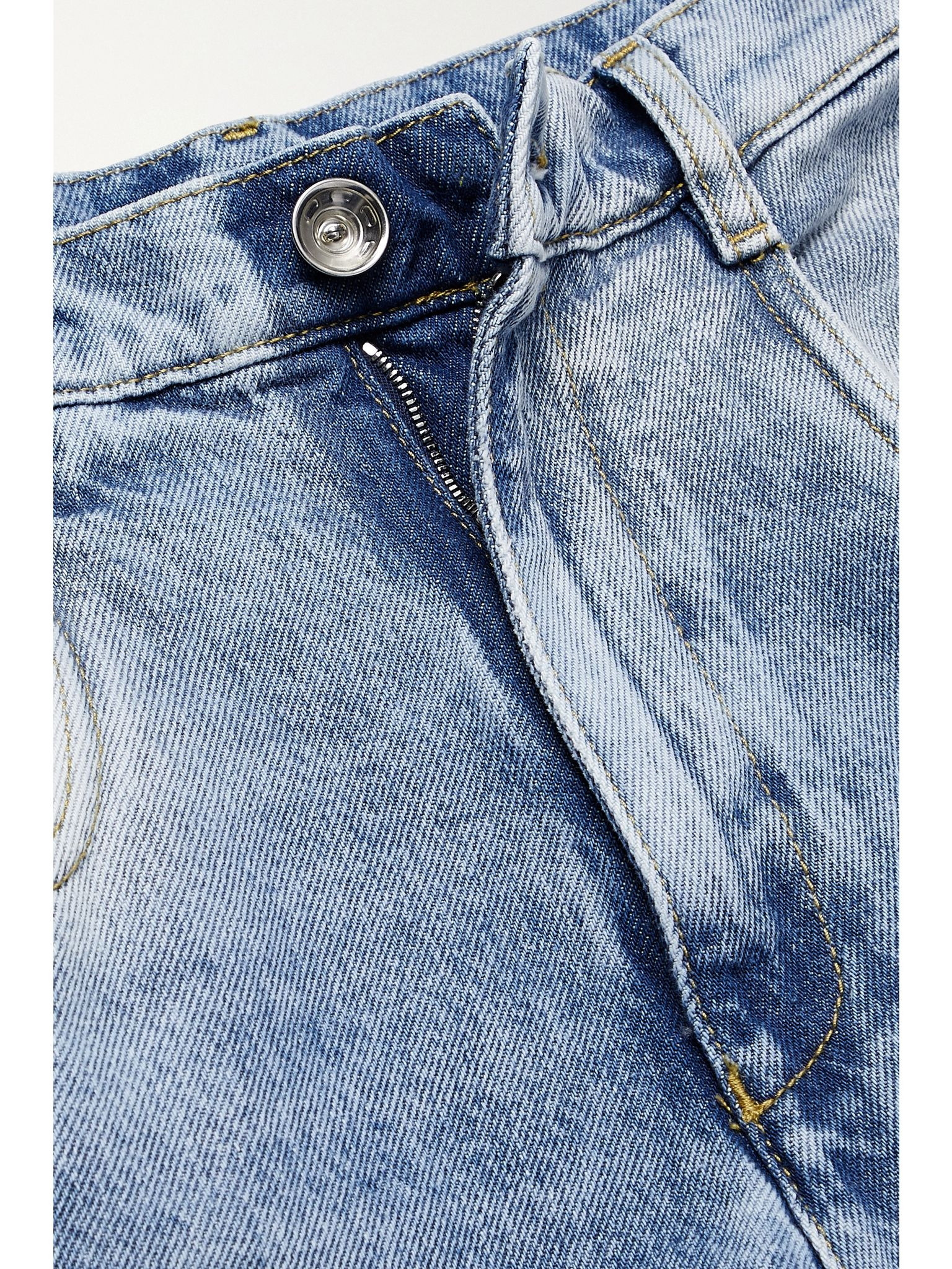 Cutout high-rise wide-leg jeans Blue - 5