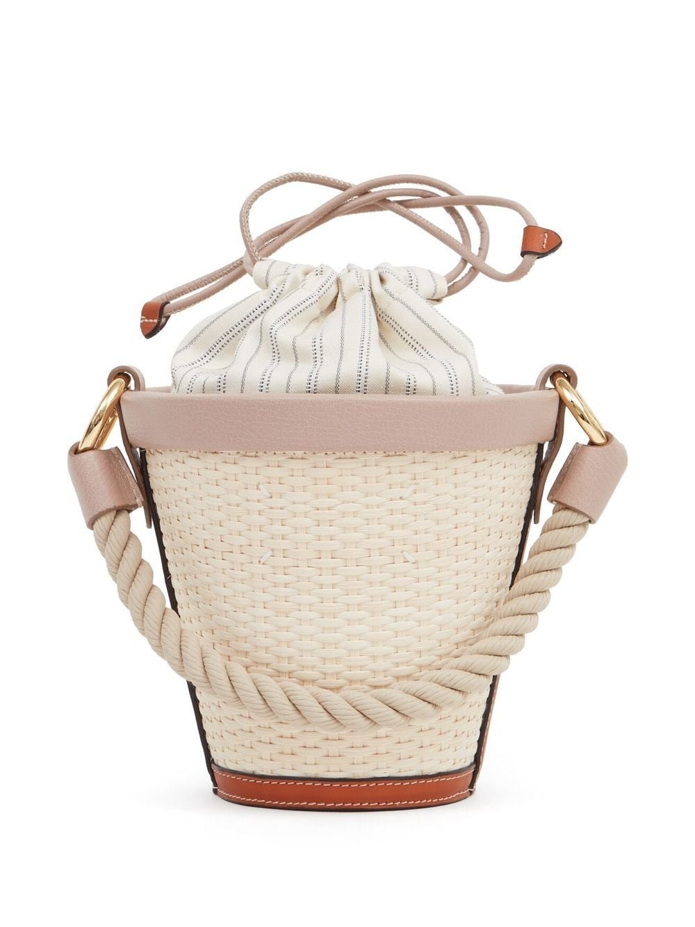 woven mini bucket bag - 3