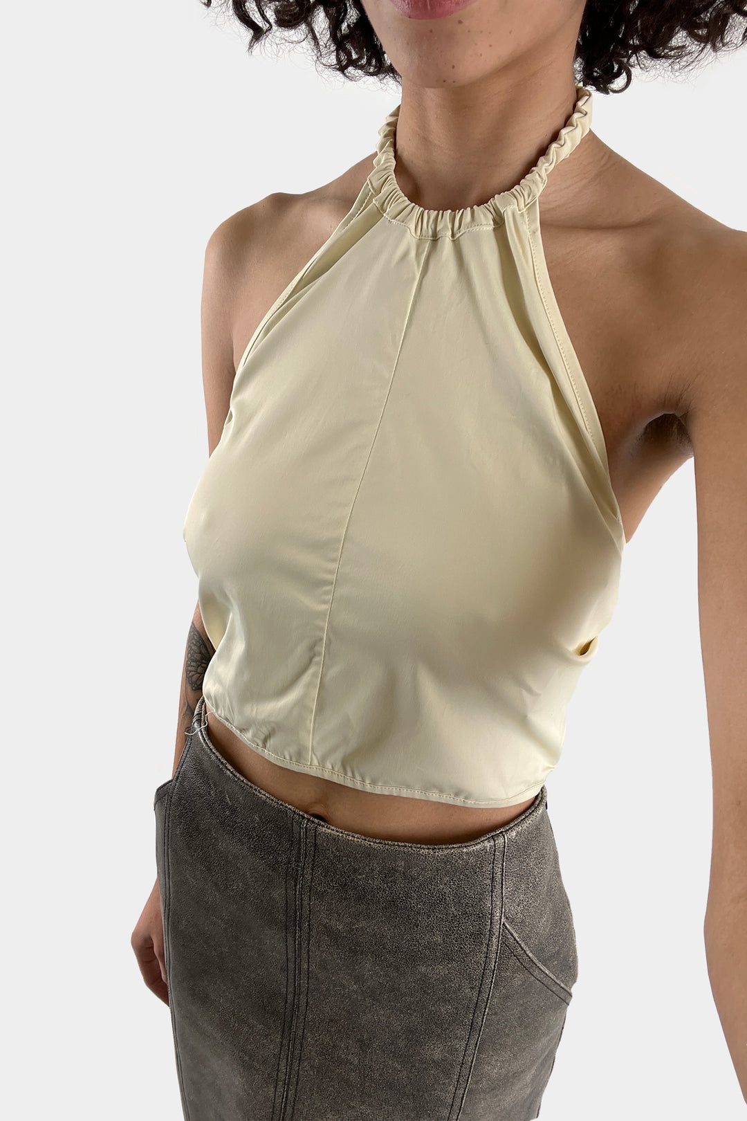 TRIANGLE TOP / light cream - 5
