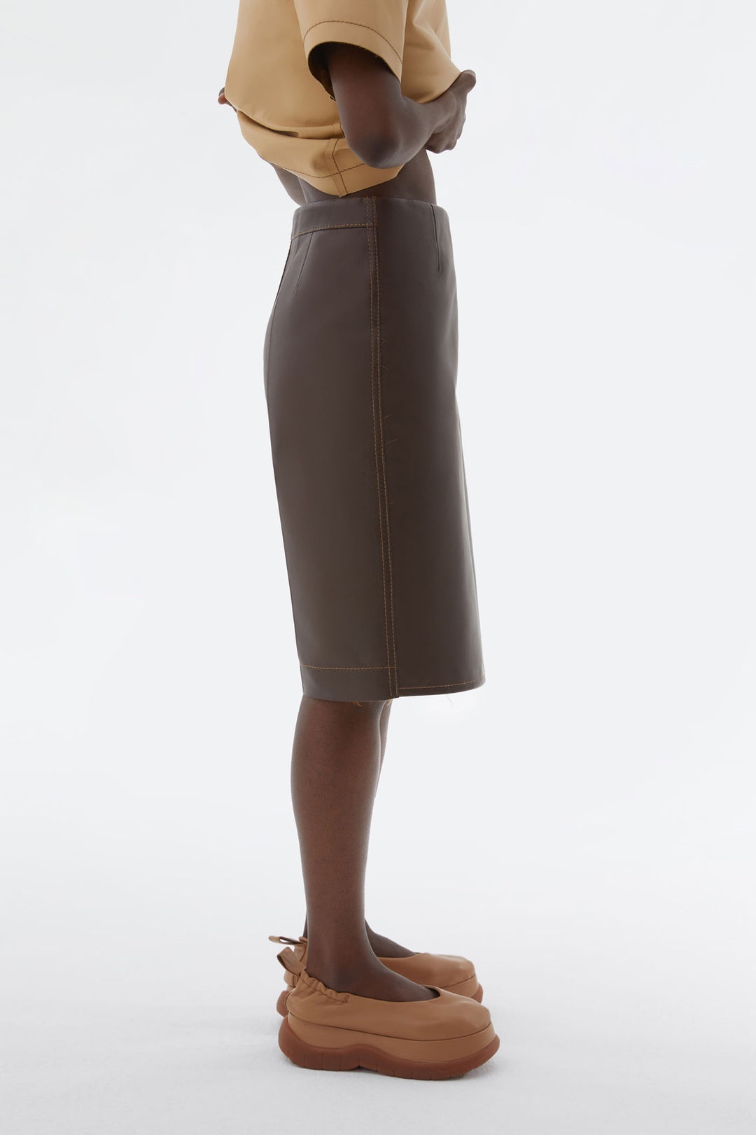 BROWN PANT SKIRT - 3