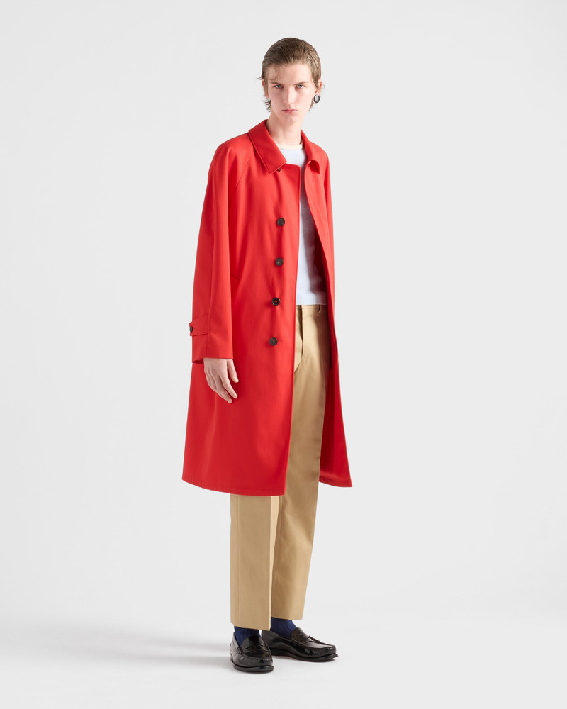 Prada Technical gabardine coat outlook