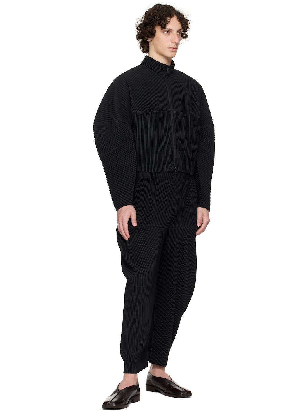 Black Kinetic Sculpture Jacket - 4