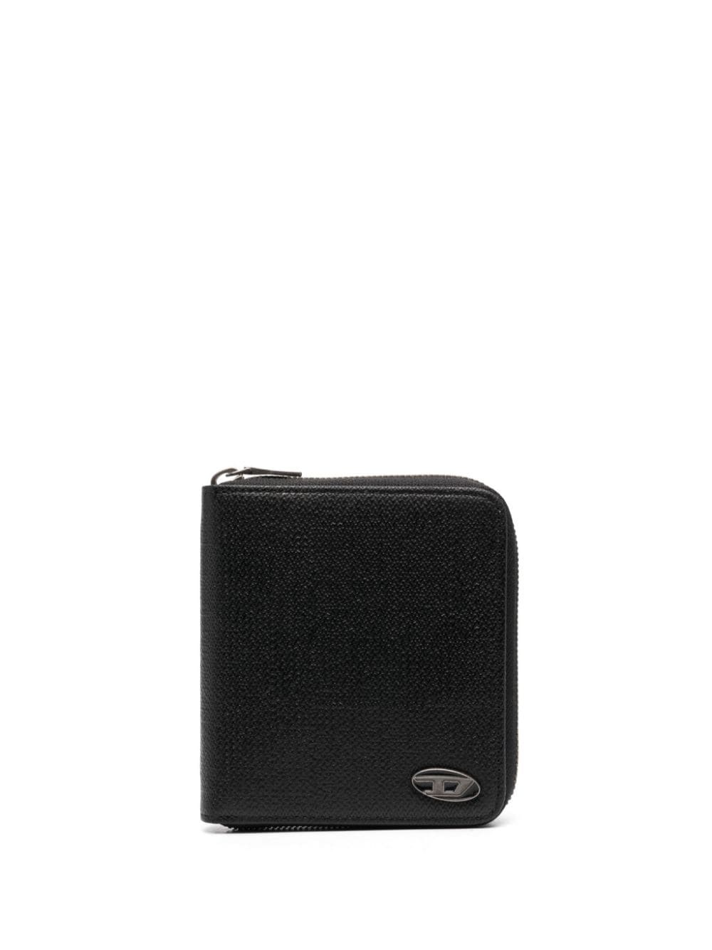 logo-plaque zip-fastening wallet - 1