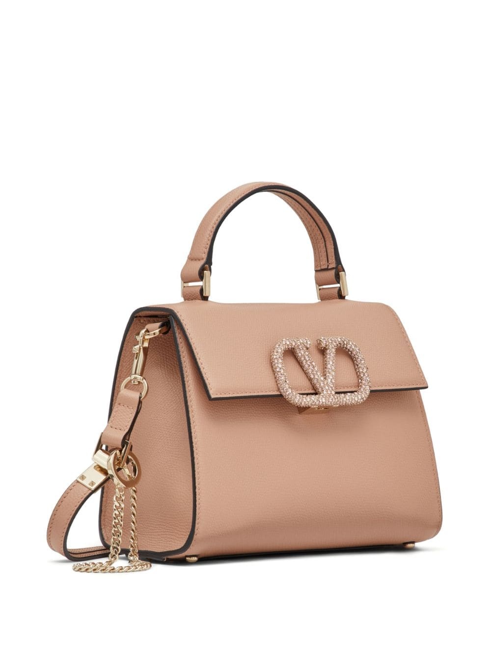 small VSling leather tote bag - 4