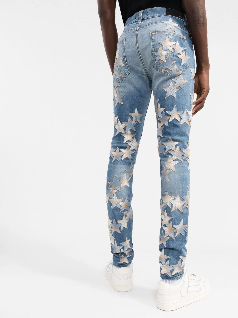 star-patch skinny jeans - 3