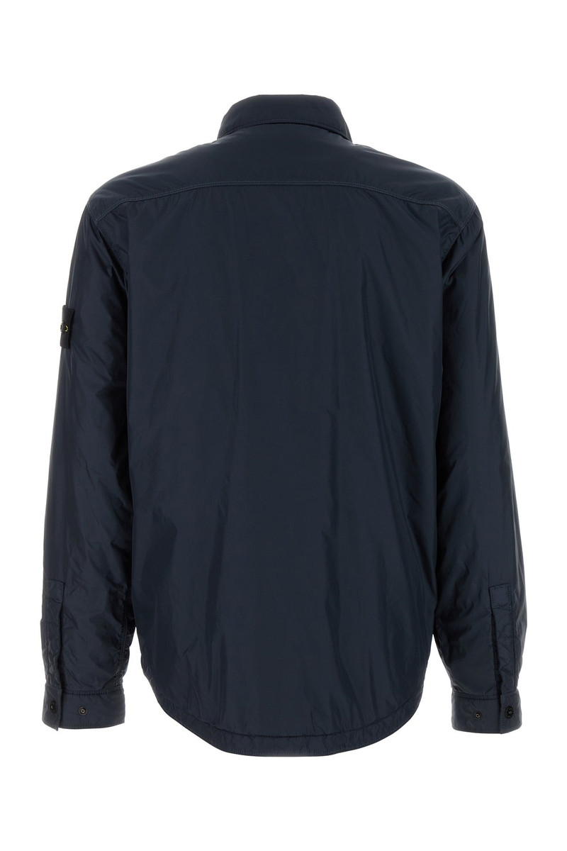 Stone Island Navy blue nylon padded jacket outlook