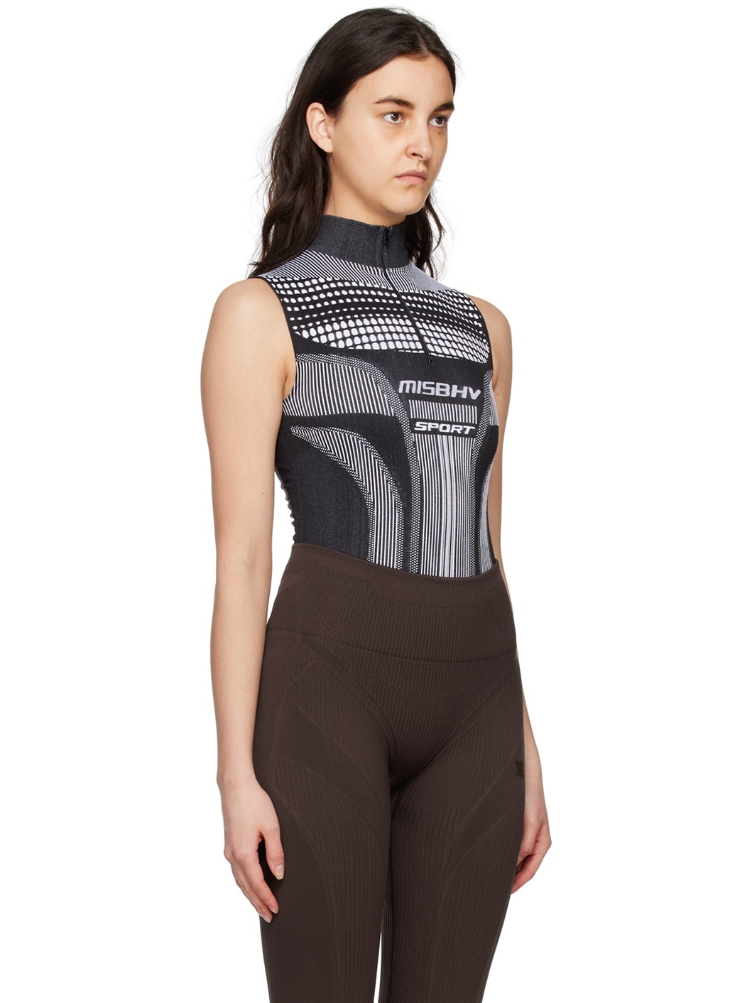 Black & White Europa Sport Bodysuit - 2